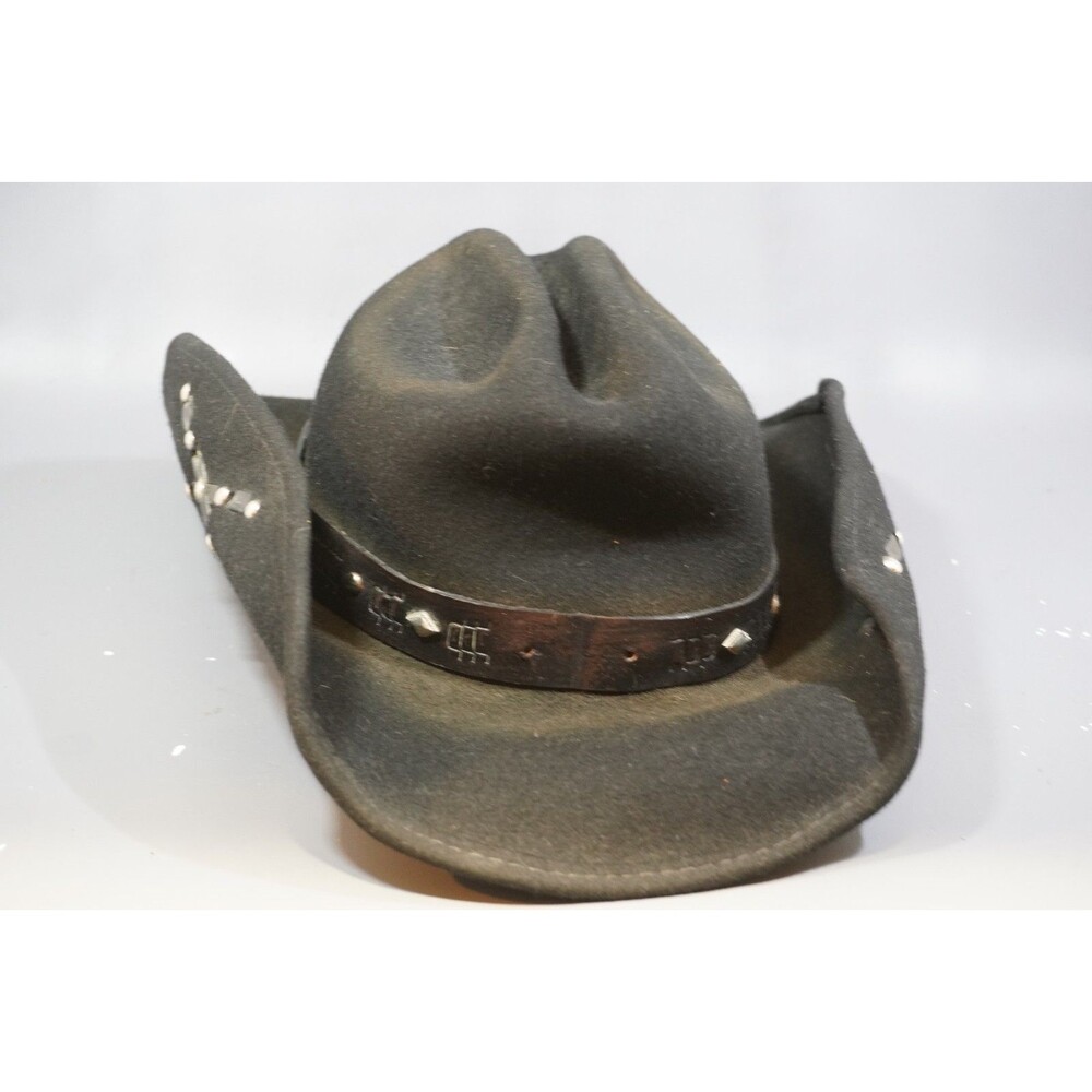 Bullhide Southern Rizin Black Wool Felt Cowboy Hat Western Mens Size Large L